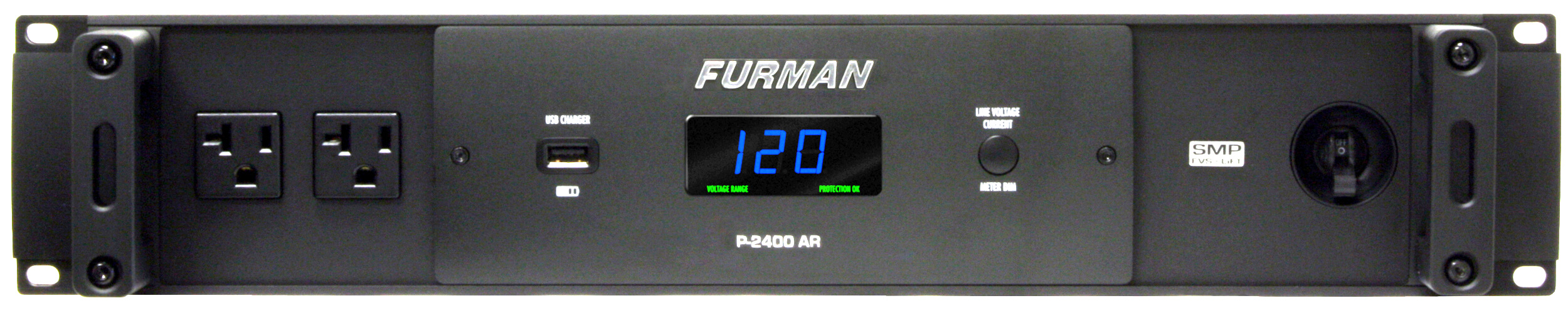 Furman P-2400 Ar Regulador De Voltaje/acondicionador De Energía Con 14 Puntos De Venta, 20amperes